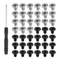 50 PCS M2 SSD Mounting Screws Kit Laptop NVMe M2 2280 Screw Set with Tool Black picture
