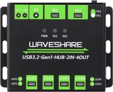 WAVESHARE Industrial Grade USB3.2-Gen1-HUB-2IN-4OUT Switchable Dual Hosts-NEW picture