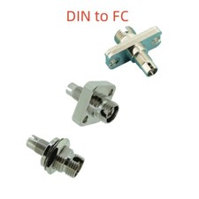 2Pcs DIN Female to FC Female Simplex Adapter Fiber Optic Hybrid Optical Adapter picture