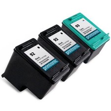 Reman HP 92 Black 93 Color Ink Cartridge for HP PhotoSmart C3180 C4180 3PK picture