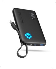Portable Charger with Flashlight, 45W Fast Charging Tablet Power Bank Black picture
