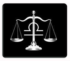 Custom Zodiac sign Libra black computer, laptop,iPad,  mouse pad picture
