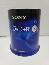 NEW 100PK Sony DVD+R 4.7GB 120min 1-16X Recordable Blank Video Discs picture