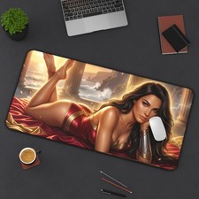Wonder Woman Desk Mat, DC Comics Gaming Mouse Pad, XXL Desk Pad picture