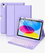 Hamile iPad 10th/11th Gen Case with Wireless Keyboard picture