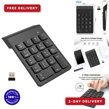 NOOX Wireless Numeric Keypad 10-Key USB Numpad Compact Keyboard picture