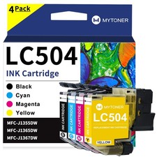 MYTONER LC504 Ink Cartridge for Brother 4PK picture