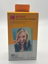 KODAK ALL-IN-ONE MINI CARTRIDGE 50 Sheets PAPER Mini 2 Photo Printer-Genuine New picture