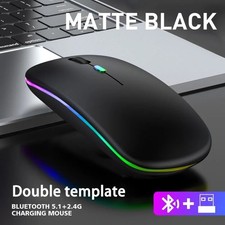 2.4GHz Wireless Optical Mouse USB Rechargeable RGB Cordless Mice For PC Laptop. picture
