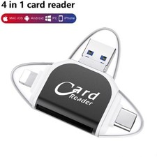 2024 NEW Multi Port 4 in 1 Universal Card Reader  Portable Memory Card Reader picture