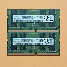 32GB KIT [2x16GB] SAMSUNG PC4-2400T DDR4 2RX8 SODIMM Laptop Memory RAM Tested✅✅ picture