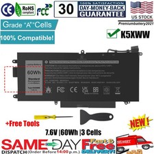 ✅71TG4 K5XWW Battery for Dell Latitude 7389 7390 L3180 5285 5289 2 in 1 60Wh picture