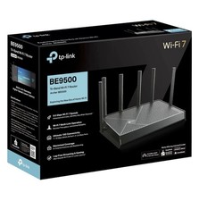 TP-LINK Archer BE9500 Tri-Band Wi-Fi 7 Router 9500Mbps 10Gbps 4-Port Black picture