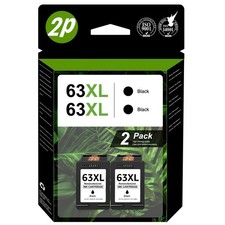 63XL Ink Cartridges for HP 63XL Black OfficeJet 3830 4650 5255 Envy 4520 4512 picture