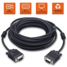 VGA Cable 15Ft, VGA to VGA Monitor Cable HD 15pin SVGA for PC Laptop TV Porject picture
