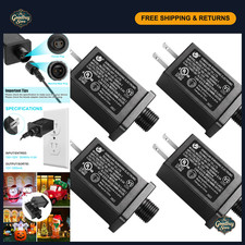 4PCS 12V Power Supply Adapter for Inflatable Yard Decor, LED Strip Lights, IP44 picture
