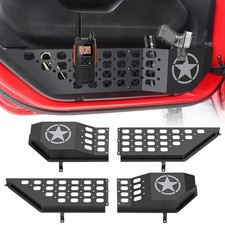 DIAMOOKY Metal Front Door Pocket Storage for Jeep Wrangler JL JLU 2018-2026 picture