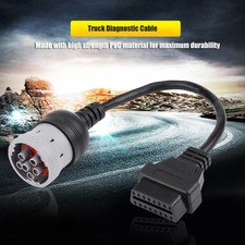 6Pin To 16PIN OBD1 To OBD2 Diagnostic Cable For J1708 Heavy Duty Truck Conv HUMJ picture