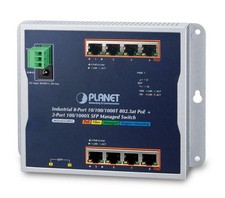 Planet WGS-4215-8P2S IP30 IPv6/IPv4 8-Port 1000T 802.3at PoE+ 2-P 100/1000X ~E~ picture