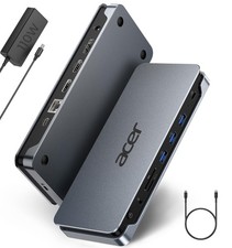 Acer 13-in-1 Laptop Docking Station, USB-C 3 Display (2 Space Gray picture