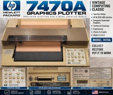 HP Hewlett Packard 7470A 2-Pen Graphics Plotter HP-IB IEEE-488 Vintage Computer picture