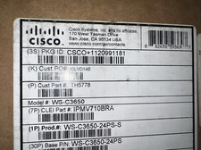 Cisco Catalyst 3650 24-Port PoE 4x1G IP Base Switch WS-C3650-24PS-S New picture