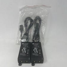 Pair Of Phihong POE29U-560 Gigabit PoE Injector 56V 0.536A Power Supply Black picture