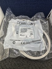 (QTY 2) COMMSCOPE CO155D2-08F010 Patch Cord Cat 5e Non-Plenum White Jacket 10 Ft picture