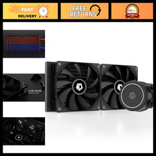 240mm AIO CPU Cooler with White LED, Intel & AMD Compatible, Efficient Cooling S picture