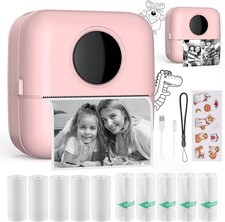 HuiJuKeJi Mini Sticker Printer Bluetooth Smart Pocket Inkless Thermal Printer picture