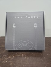 75ft Starlink Gen 3 Extension Cable Blue/White Braided Wrapped Ethernet Cable picture
