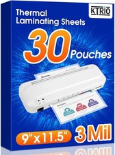 30 Pack Laminating Sheets, Hold 8.5 x 11 Inches, 3 Mil Thermal Laminating picture