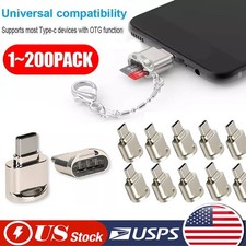 TypeC To Micro SD TF Card Reader OTG USB Adapter Converter For Phone Lot picture