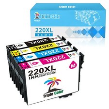 4 PK 220 XL 220-XL Ink Cartridges For Epson XP320 XP420 WF2630 WF2650 WF2660 picture