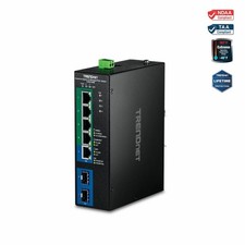 TRENDnet TI-PG743Bi, 7-Port Industrial Gigabit L2 Managed PoE+ DINRail Switch picture