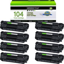 8PK BK Toner Fits for Canon 104 FX-9 FX-10 imageCLASS MF4370dn MF4380dn L90 L100 picture