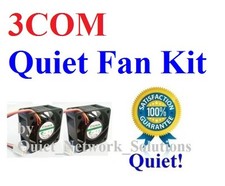 Lot 2x Quiet Sunon fans for 3COM BASELINE 2948-SFP Plus Switch Low Noise picture