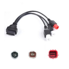 Motorcycle Diagnostic Tool, 3-in-1 Obd2 Adapter Cable Fit for Yamaha, 16 Pin ... picture