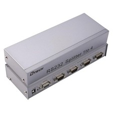 Lenovo DTech 4-Ports RS232 Serial Splitter Box COM Port Expander W/Power Adapter picture