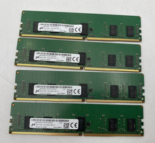 LOT OF 4 Micron 8GB 1Rx8 PC4-2400T-RD1-11 MTA9ASF1G72PZ-2G3B1IG picture