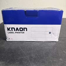 KNAON Bluetooth Shipping Label Printer, 4x6 Portable Thermal. Black READ No Cord picture
