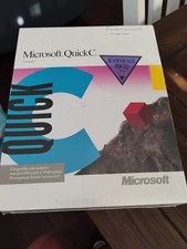 Sealed 1990 Microsoft Quick C Compiler 3 1/2 Disc version For IBM PC's and Compa picture