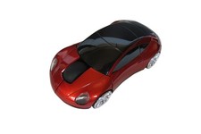 MOJO Porsche Car Optical Wireless Silent Mouse Computer Laptop PC Red 1 PCS picture