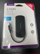 Targus ACH214  4-port USB Hub - USB - External - 4 USB Ports. NEW in box picture