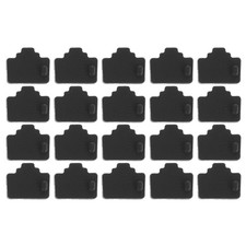 120Pcs Silicone Ethernet Port Covers for Computers and Routers Black picture