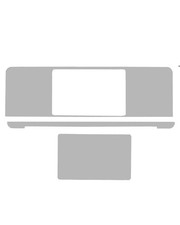 4in1(Top, Bottom, Keyboard, Palmrest) Skin Compatible with MacBook Pro 13