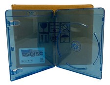 USDISC Blu-ray Cases Standard 12mm, Single 1 Disc (Clear Blue) Lot picture