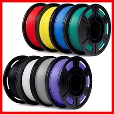 8 Color PLA+ 3D Printer Filament Bundle, 1.75mm - 8x250g for Perfect Prints picture