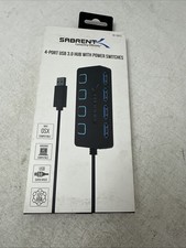 Sabrent 4-Port USB 3.0 Hub with Individual Power Switches and LEDs (HB-UM43) picture