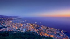 Landscape monaco cityscape night sea horizon Custom Gaming Mat Desk picture